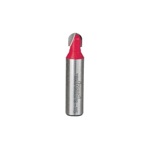 Round Nose Router Bit - 1/2" SH - Cutting Radius:3/16" - Diameter:3/8" - Cutting Length:3/8"
